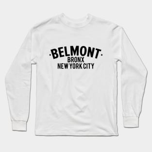 New York Bronx - New York Bronx Schriftzug - Bronx Logo - Bronx Belmont Long Sleeve T-Shirt